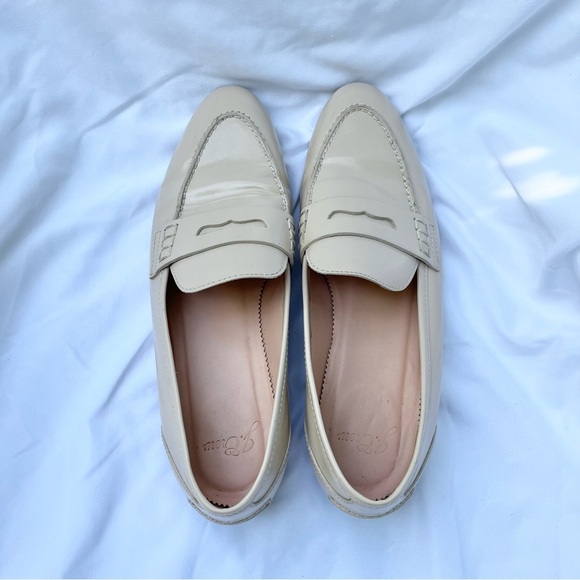 J.CREW | RYAN FORMAL LEATHER CREAM BLUSH SLIP ON PENNY LOAFERS SIZE 7 - Picture 6 of 7